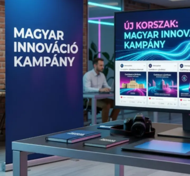 Motion Brand Agency kreatív social media kampányainak vizuális összeállítása különböző platformokon.