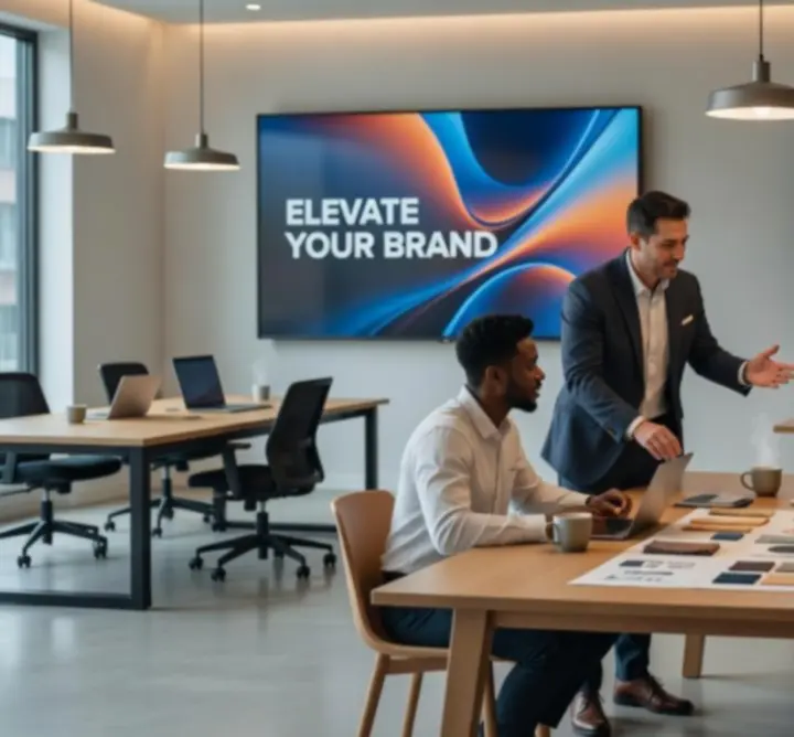 Digitális kampányok és márkaanyagok dinamikus portfóliója a Motion Brand Agency felületén.